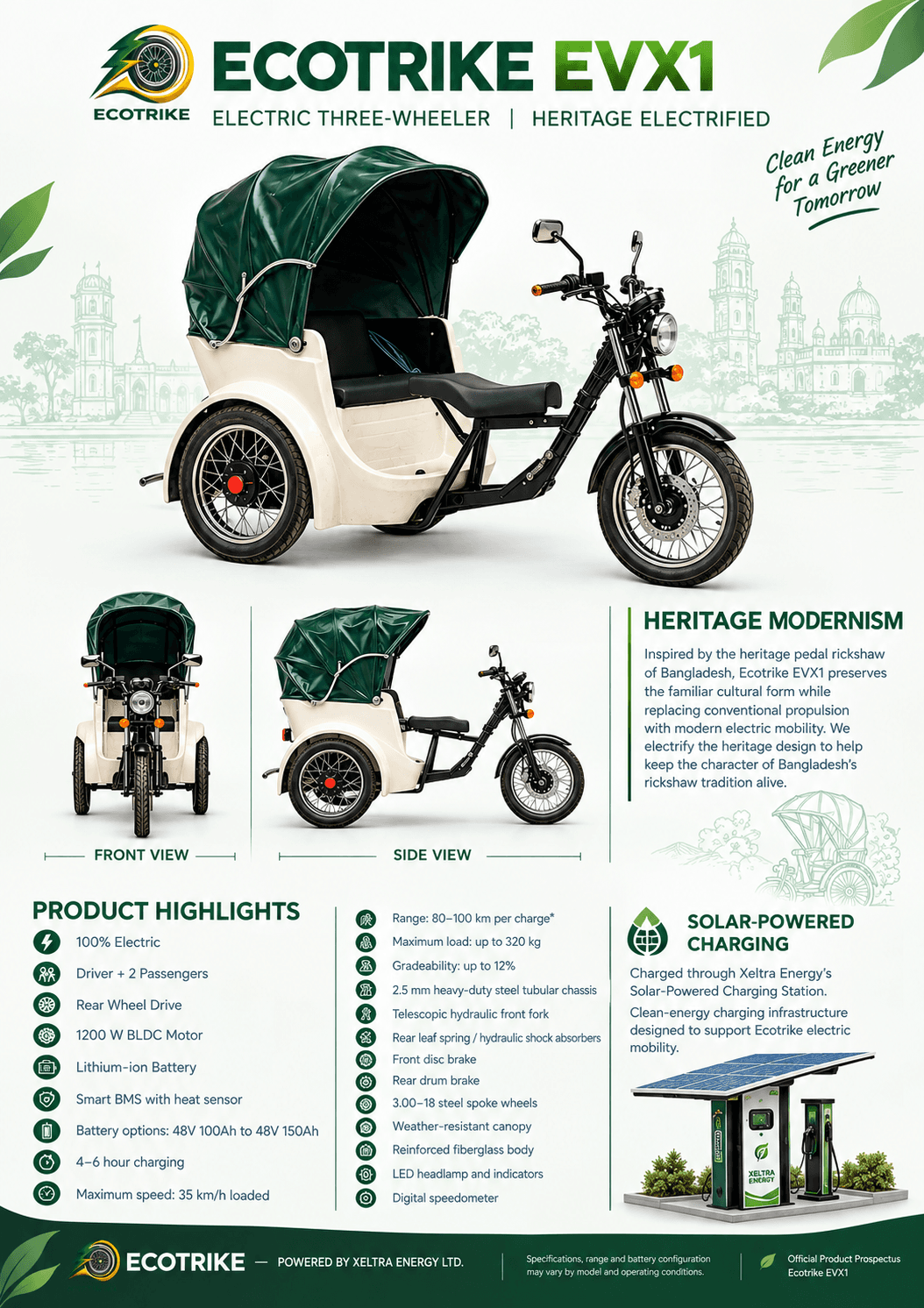 EcoTrike EVX1 Heritage Modernism